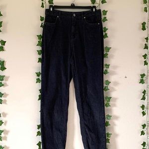 Black corduroy, high waisted, Mom jeans